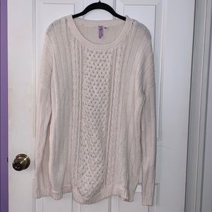 Knit Sweater with Pearl Detail